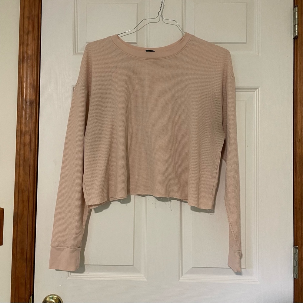 Wild Fable Light Pink Long Sleeve Top